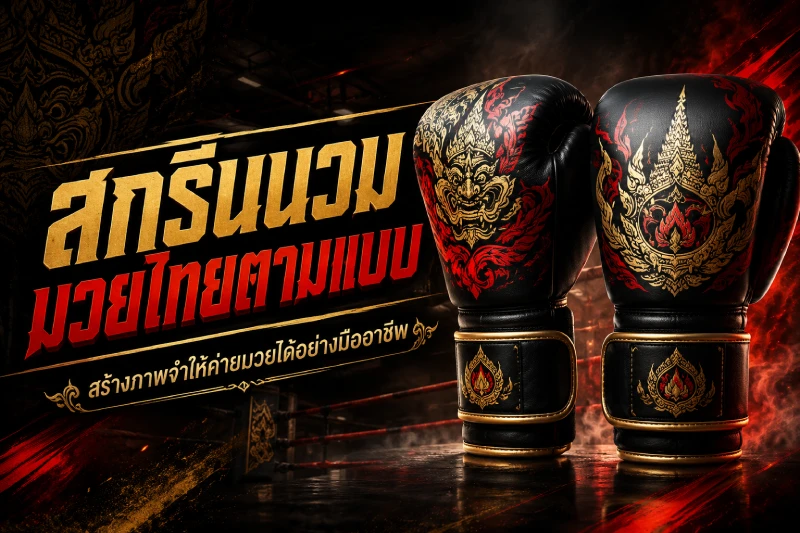 สกรีนนวมมวยไทยตามแบบ สร้างภาพจำให้ค่ายมวยได้อย่างมืออาชีพ